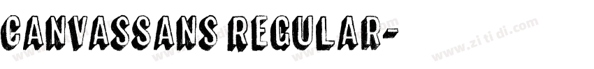 CanvasSans Regular字体转换 CanvasSans Regular字体转换